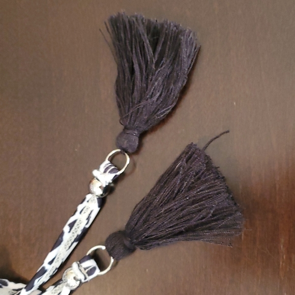 Venus size 10 string tie bikini bottoms with black tassles - Picture 2 of 7